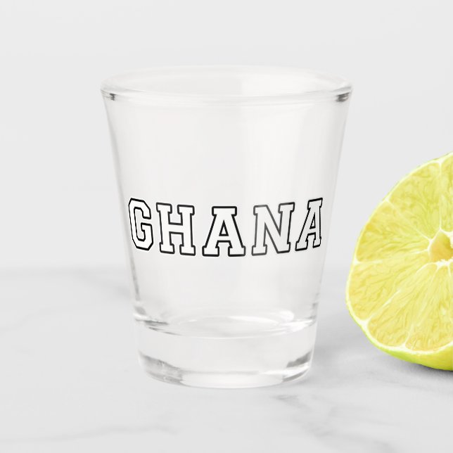 Ghana Schnapsglas (Vorderseite)