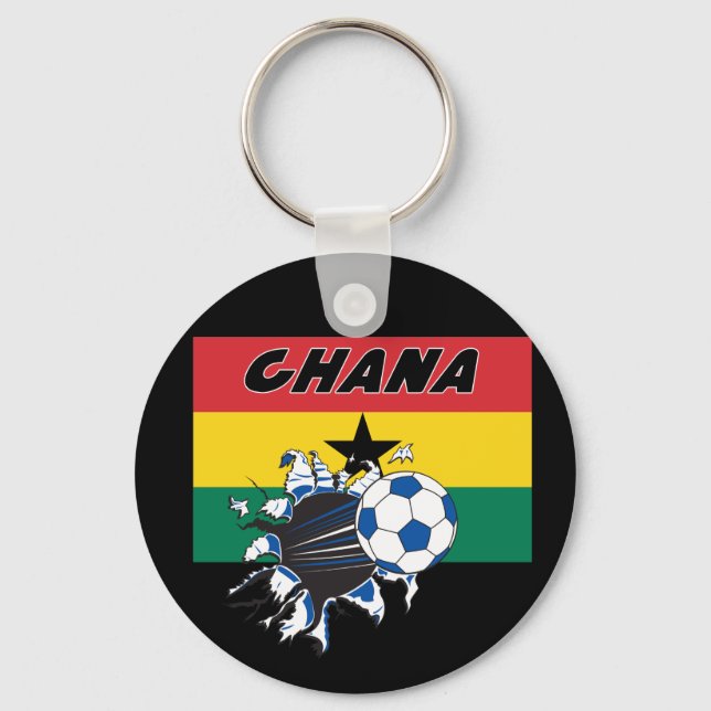 Ghana Soccer Futbol Schlüsselanhänger (Vorderseite)