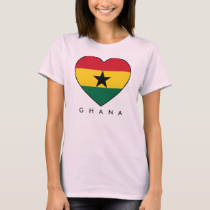 Ghana Soccer Heart T-Shirt