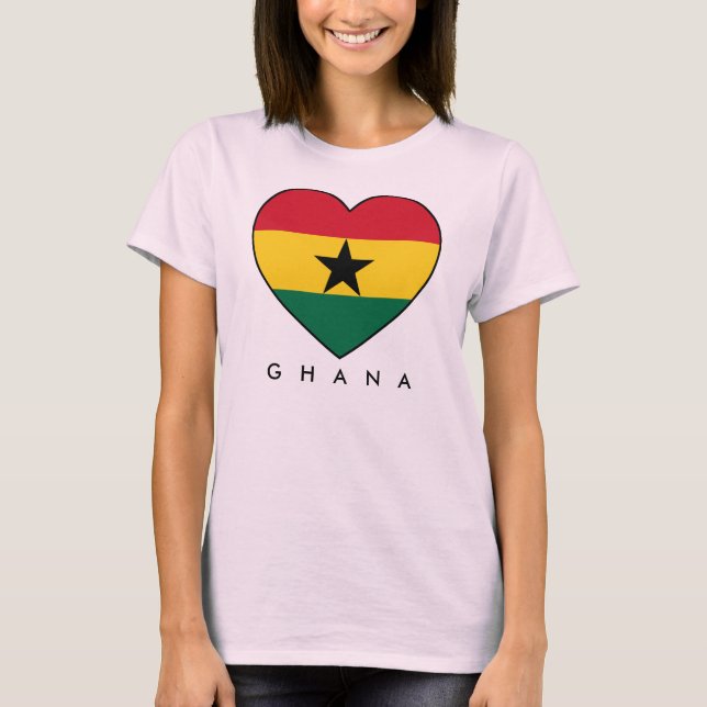 Ghana Soccer Heart T-Shirt (Vorderseite)