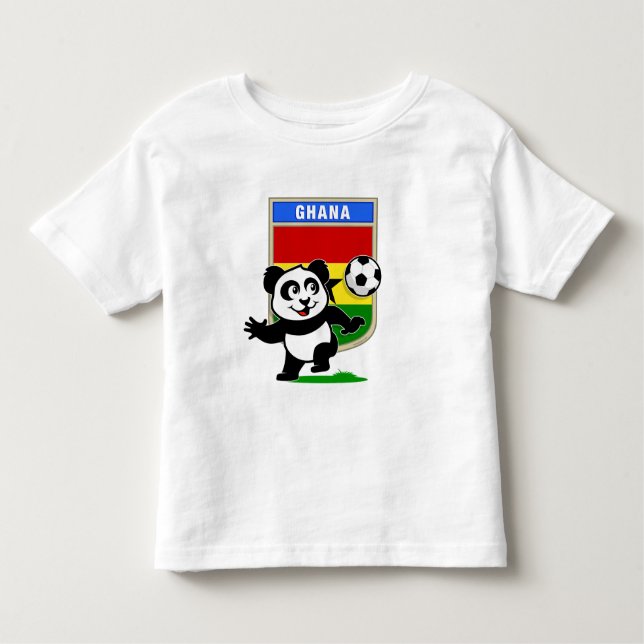 Ghana Soccer Panda Kleinkind T-shirt (Vorderseite)