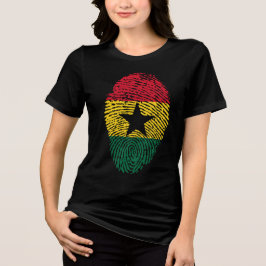 GHANA THUMB Sondergeschenk Schwarz Tourist Classic Tri-Blend Shirt
