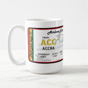 Ghana-Ticket Kaffeetasse