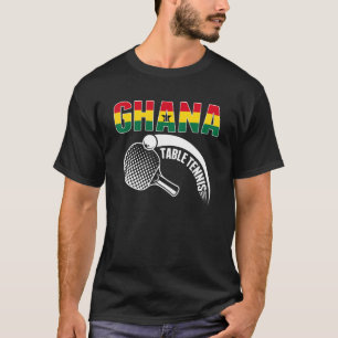 Ghana Tischtennis Unterstützen Sie Ghanaische T-Shirt