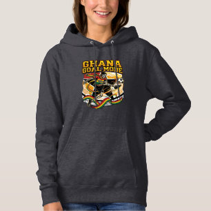 Ghana Tor Modus Skelett Stürmer Nationen Streetwea Hoodie