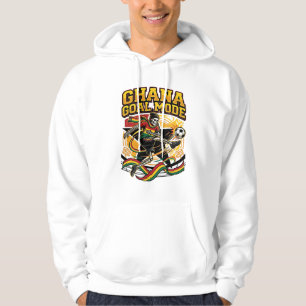 Ghana Tor Modus Skelett Stürmer Nationen Streetwea Hoodie