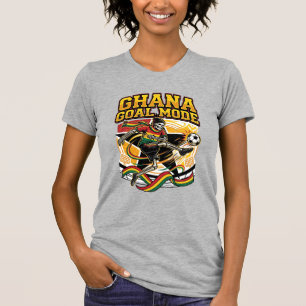 Ghana Tor Modus Skelett Stürmer Nationen Streetwea T-Shirt