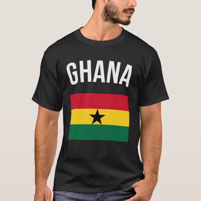 Ghana Vacation Souvenir Ghanaian Flag Ghana Flag T-Shirt (Vorderseite)