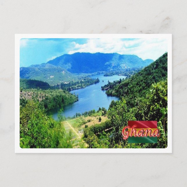 Ghana - Volta Lake - Postkarte (Vorderseite)