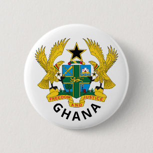 Ghana-Wappen Button