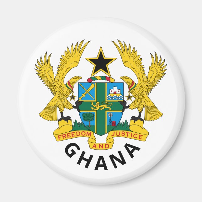 Ghana-Wappen Magnet (Vorne)
