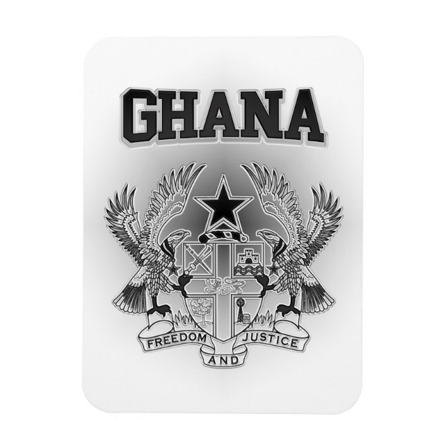 Ghana-Wappen Magnet (Vertikal)