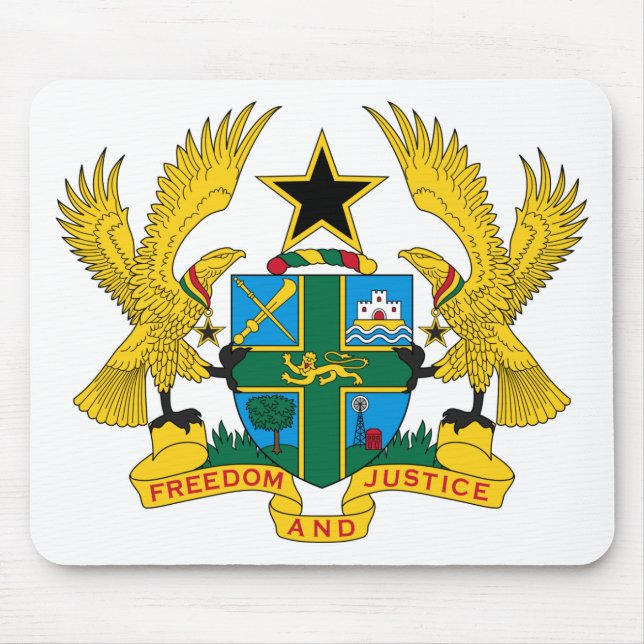 Ghana-Wappen Mousepad (Vorne)