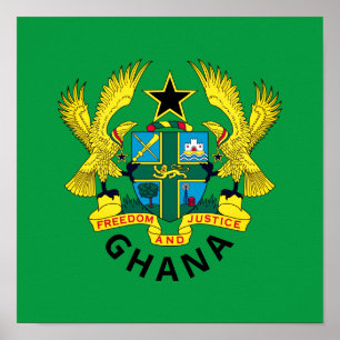 Ghana-Wappen Poster