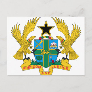 Ghana-Wappen Postkarte