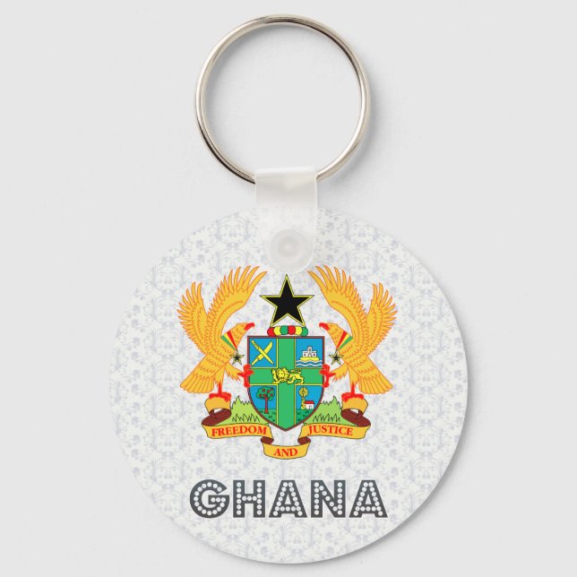 Ghana-Wappen Schlüsselanhänger (Vorderseite)