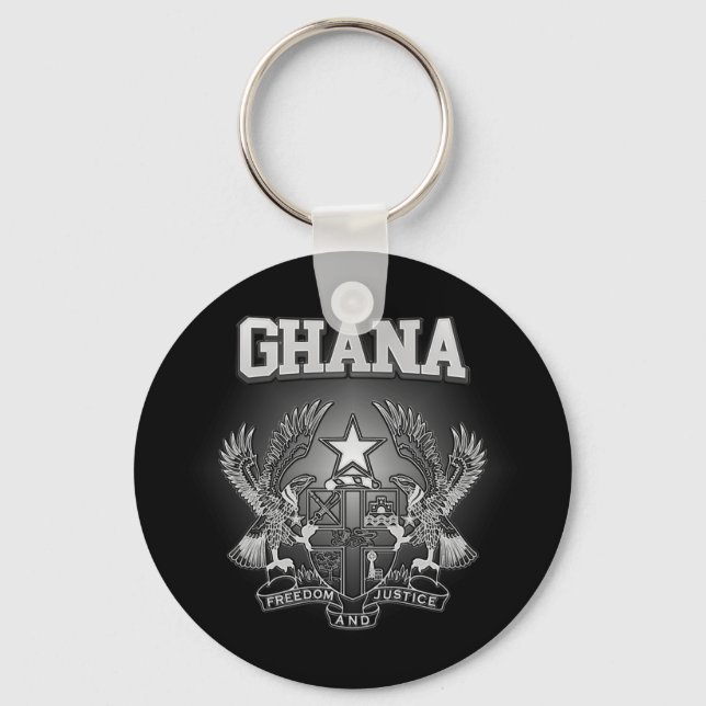 Ghana-Wappen Schlüsselanhänger (Vorderseite)
