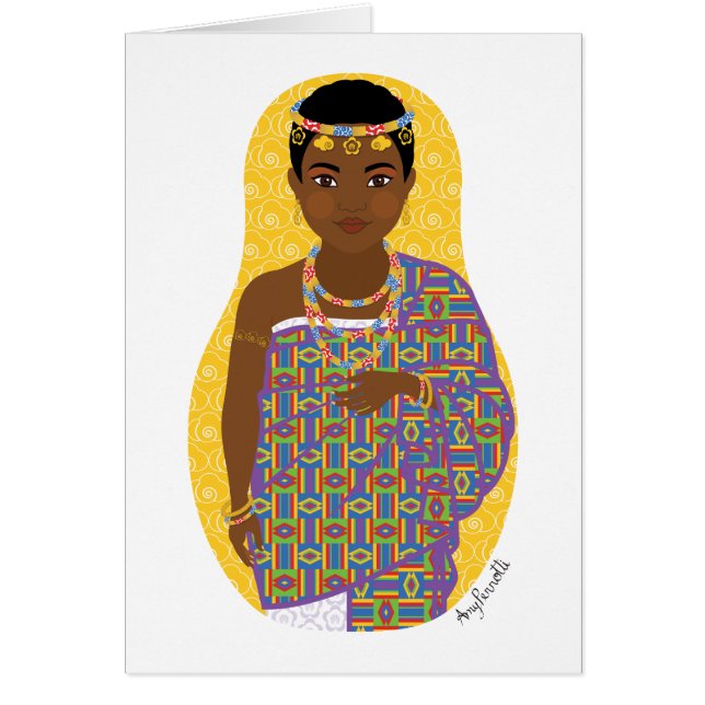 Ghanaian Matryoshka Card (Vorne)