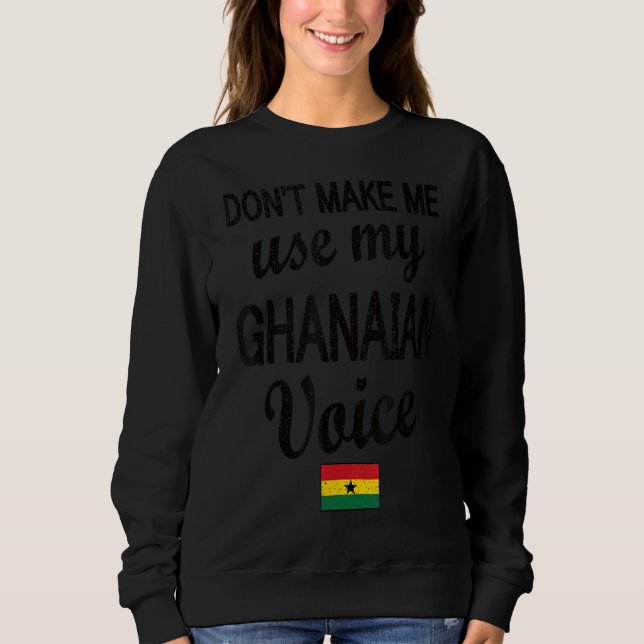 Ghanaian Voice Ghana Flag Ghanaian Roots Sweatshirt (Vorderseite)
