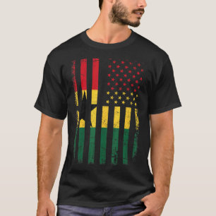 Ghanaische amerikanische Flagge Ghanaische Roots G T-Shirt