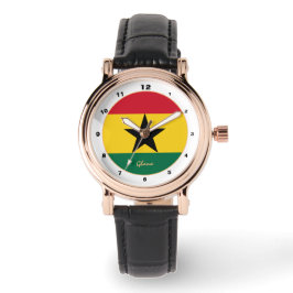 Ghanaische Flag & Ghana trendy fashion /design wat Armbanduhr