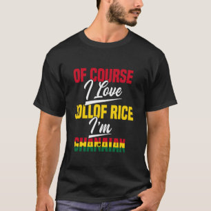 ghanaischer Foodie afrikanischer Food Lover Reis J T-Shirt