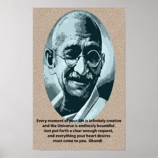 Ghandi-Zitat Poster