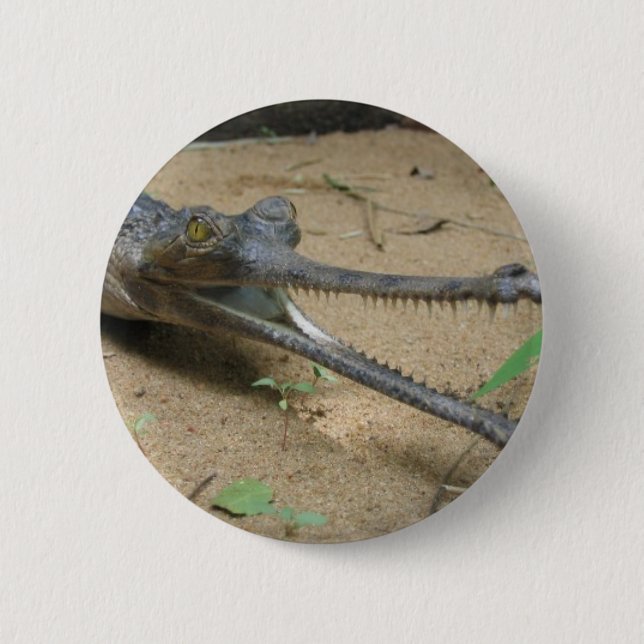 Gharial Button (Vorderseite)