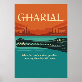 Gharial River Guardian Mythic Poster