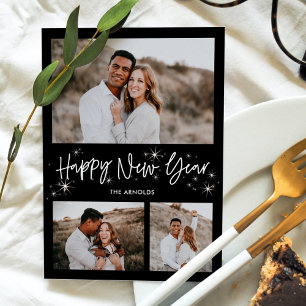 Ghear Sky Happy New Year Foto Card Feiertagskarte