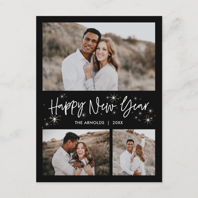 Ghear Sky New Year Postcard Feiertagspostkarte (Vorderseite)