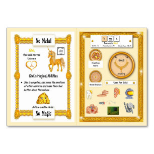 Ghel - Gold Horn Unicorn Trading Card Tischnummer