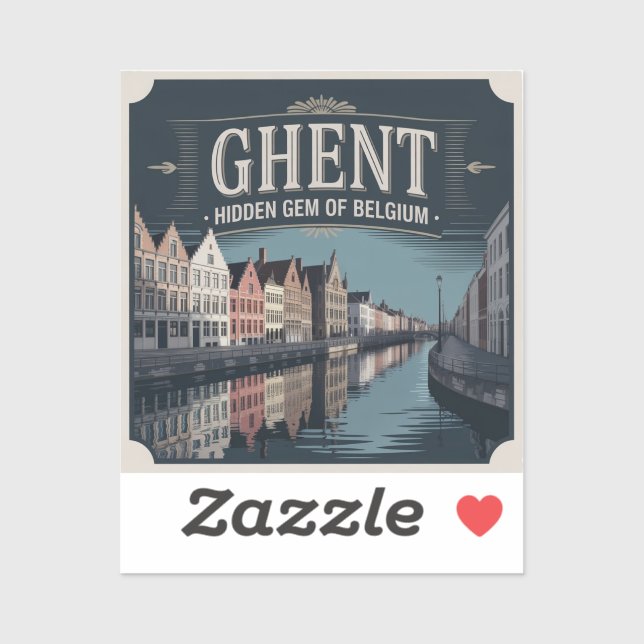 Ghent – Hidden Gem of Belgium Aufkleber (Blatt)