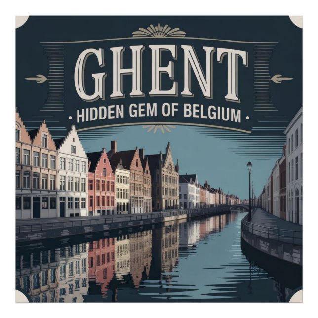 Ghent – Hidden Gem of Belgium Fotodruck (Vorne)