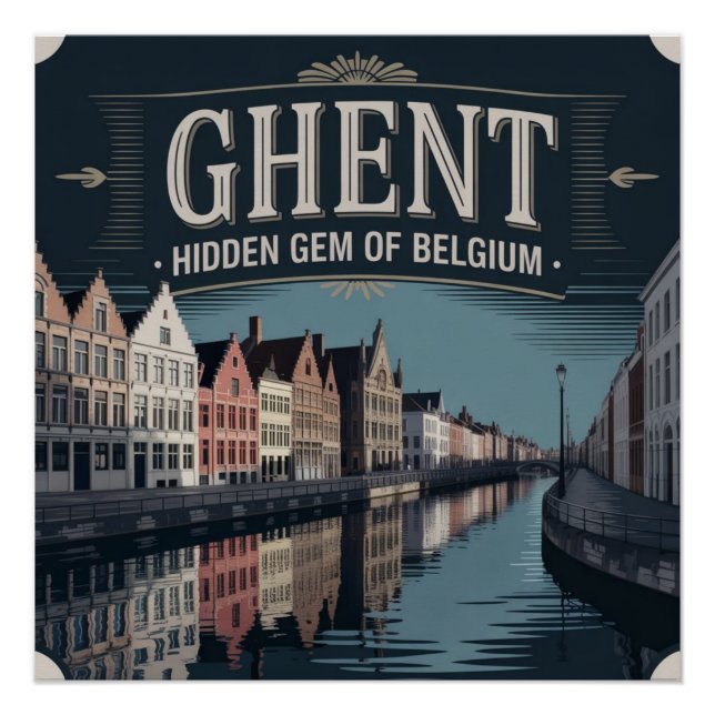 Ghent – Hidden Gem of Belgium Poster (Vorderseite)