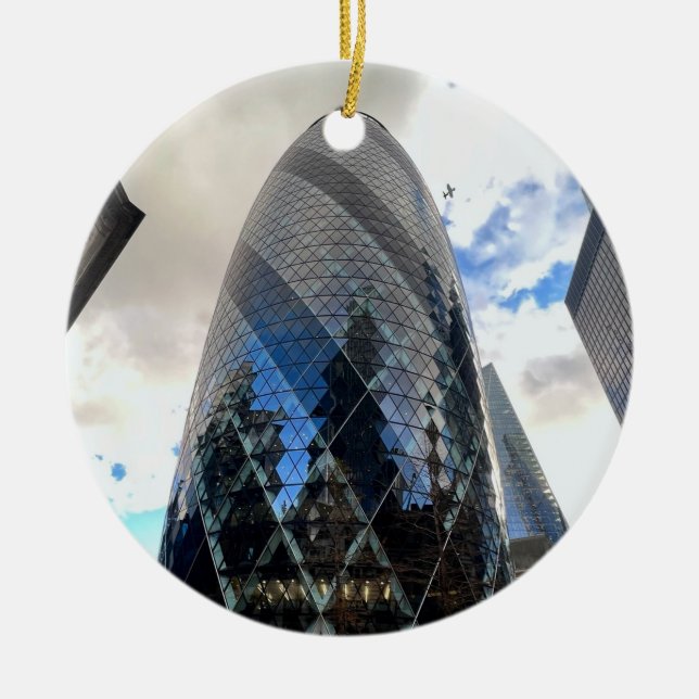 Gherkin Keramik Ornament (Vorne)