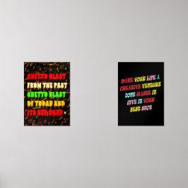 GHETTO BLAST AFRO AMERICAN STYLE BILDERWAND SETS