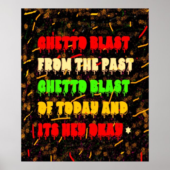 GHETTO BLAST AFRO AMERIKANISCHER STIL POSTER (Vorne)