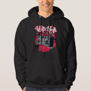 Ghetto Blaster 80er Jahre Party Angesagt Angesagte Hoodie