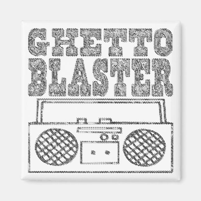 Ghetto Blaster-Magnet Magnet (Vorne)