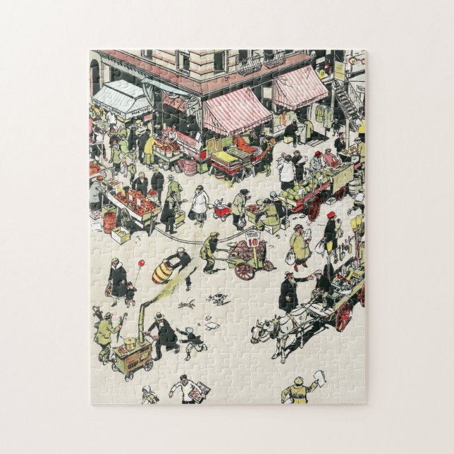 Ghetto, Lower East Side Manhattan, 1920er Puzzle (Vertikal)
