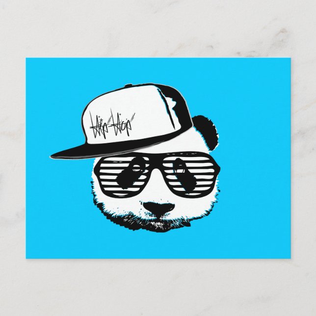 Ghetto Panda Postkarte (Vorderseite)