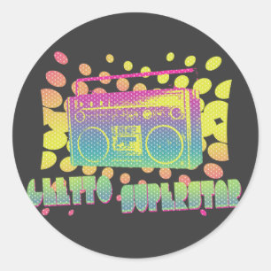 Ghetto Superstar Runder Aufkleber