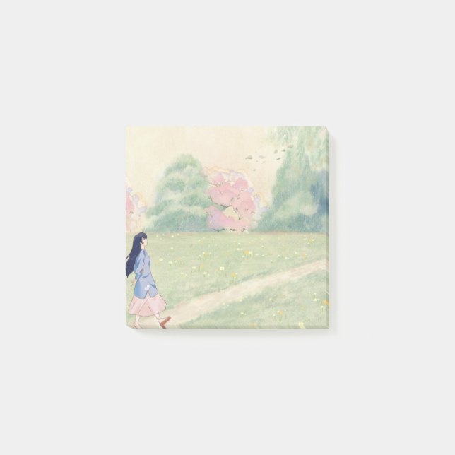 Ghibli Inspired Style 3 Sticky Notes Post-it Klebezettel (Vorderseite)