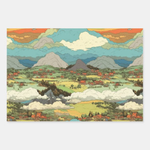 Ghibli World - Wrapping Paper Geschenkpapier Set