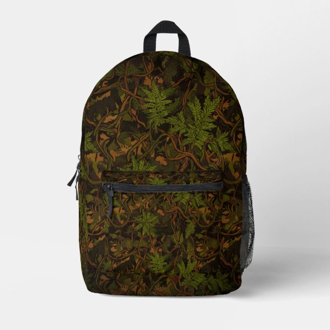 Ghillie Suit Pattern Jungle  Bedruckter Rucksack (Vorderseite)
