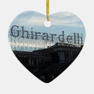 Ghirardelli quadratisches San Francisco Keramikornament