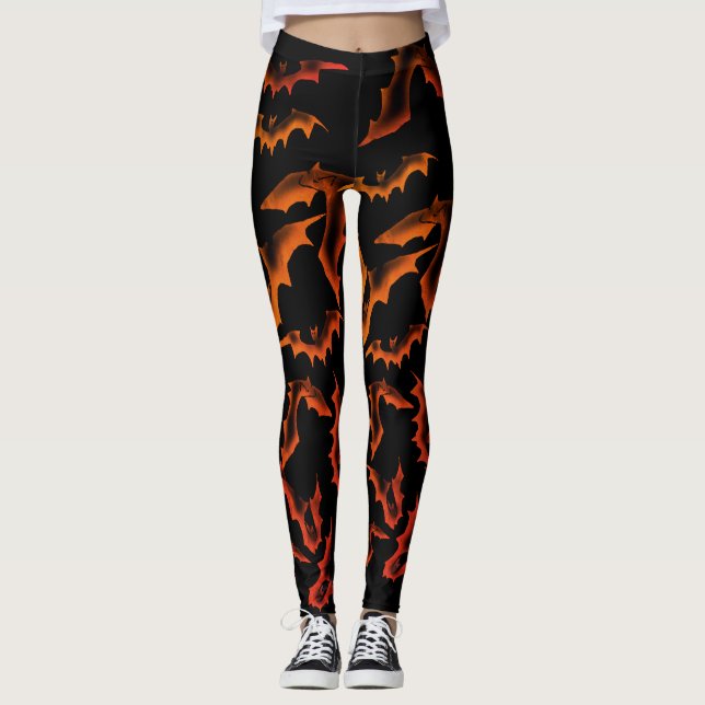 Ghoful Bats - Samhain Leggings (Vorderseite)