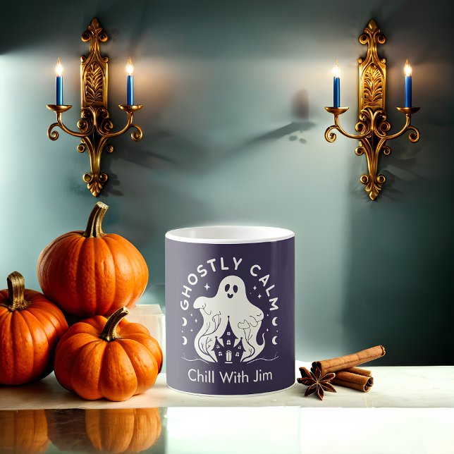 Ghoful Calm Anpassbare Halloween Kaffeetasse (Von Creator hochgeladen)