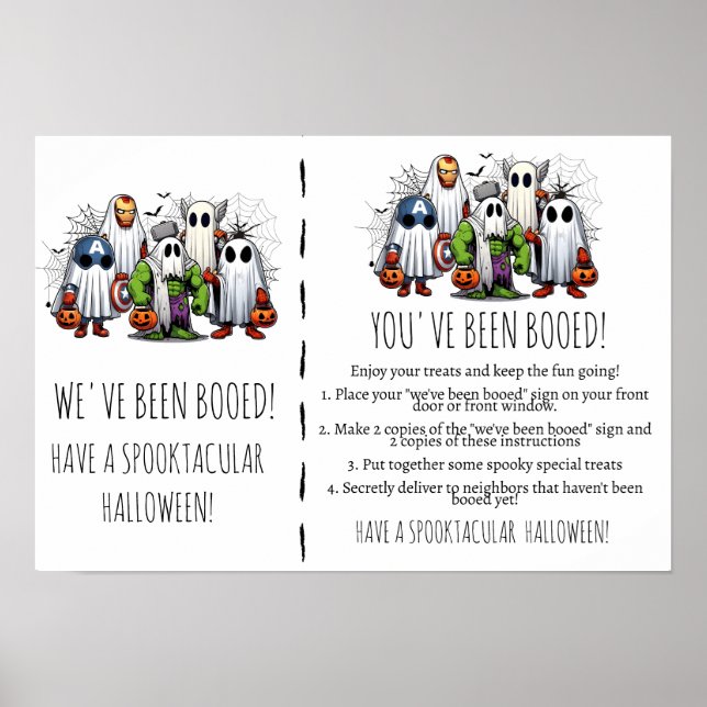 Ghoful Greetings a Boo-It-Forward Halloween Game Poster (Vorne)